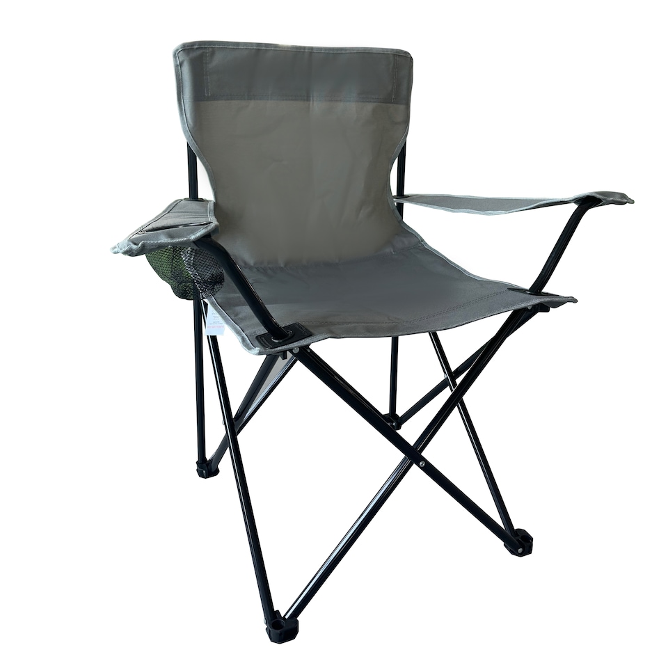 image 1 of OHS 2 Pack Lightweight Folding Camping Chair With Cup Holder Portable Outdoor Garden Travel