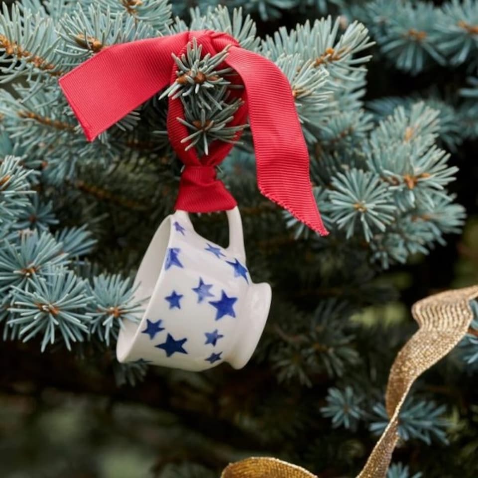 image 1 of Cup: 1 x 30ml Emma Bridgewater Tiny Stars Tiny Teacup Boxed, Ceramic White