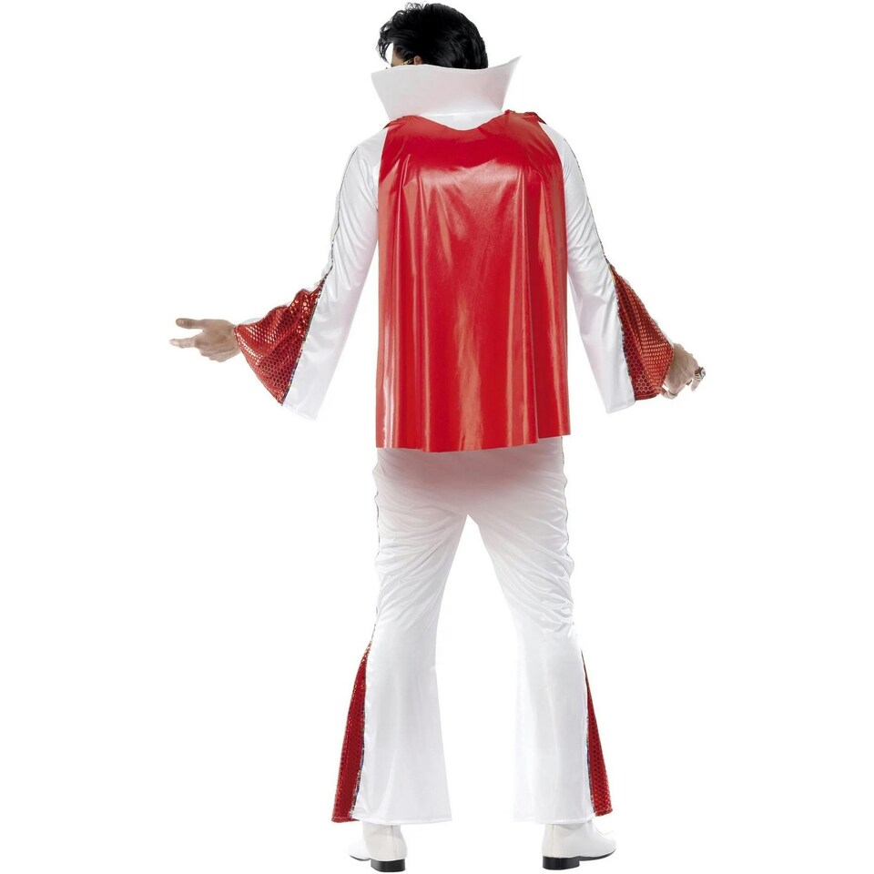 image 1 of Elvis Presley Mens Costume - White/Red - L L