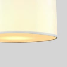 ValueLights 3 Pack Modern Cream Drum Pendant Ceiling Light Shades With Diffusers
