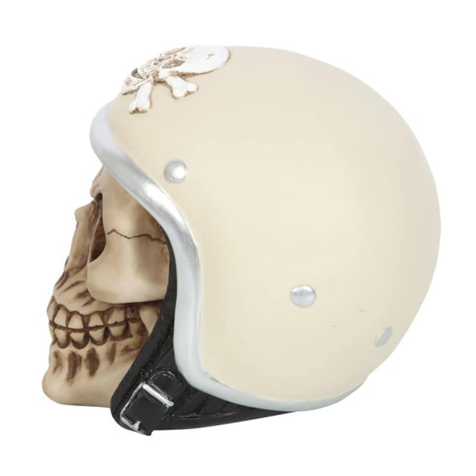 image 1 of Something Different Skull Ornament - Cream/Brown - One Size