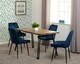 image 6 of Quebec Wave Edge Dining Table Brown | Oak Effect