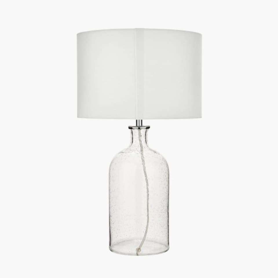 image 1 of Transparent Bubble Glass Table Lamp with Shade | Clear | Clear | 1
