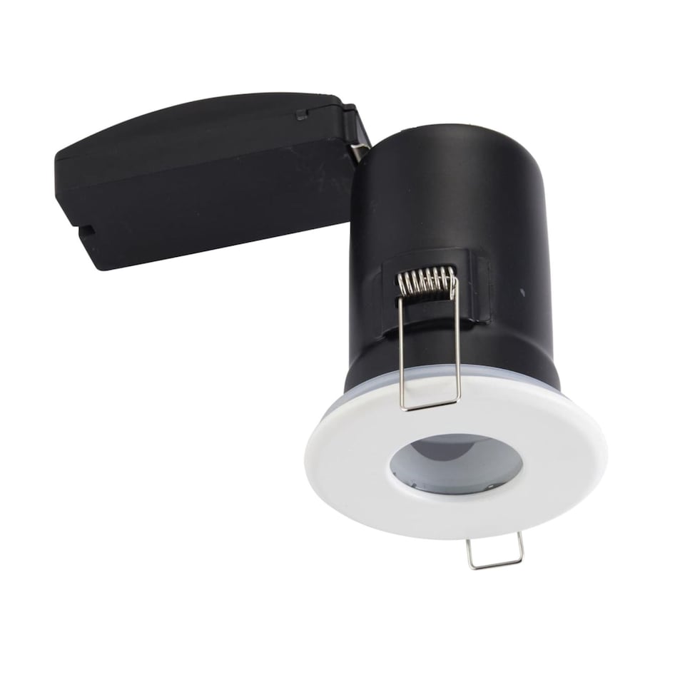 image 1 of Set of 40 - White IP65 Bathroom Recessed Fire Rated Downlights