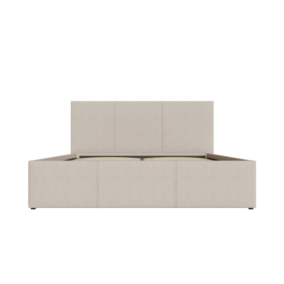image 1 of Side Lift Ottoman Storage Bed Double Natural | Cream | Natural