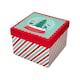 image 1 of Snow Globe Elves Christmas Square Gift Box 16cm