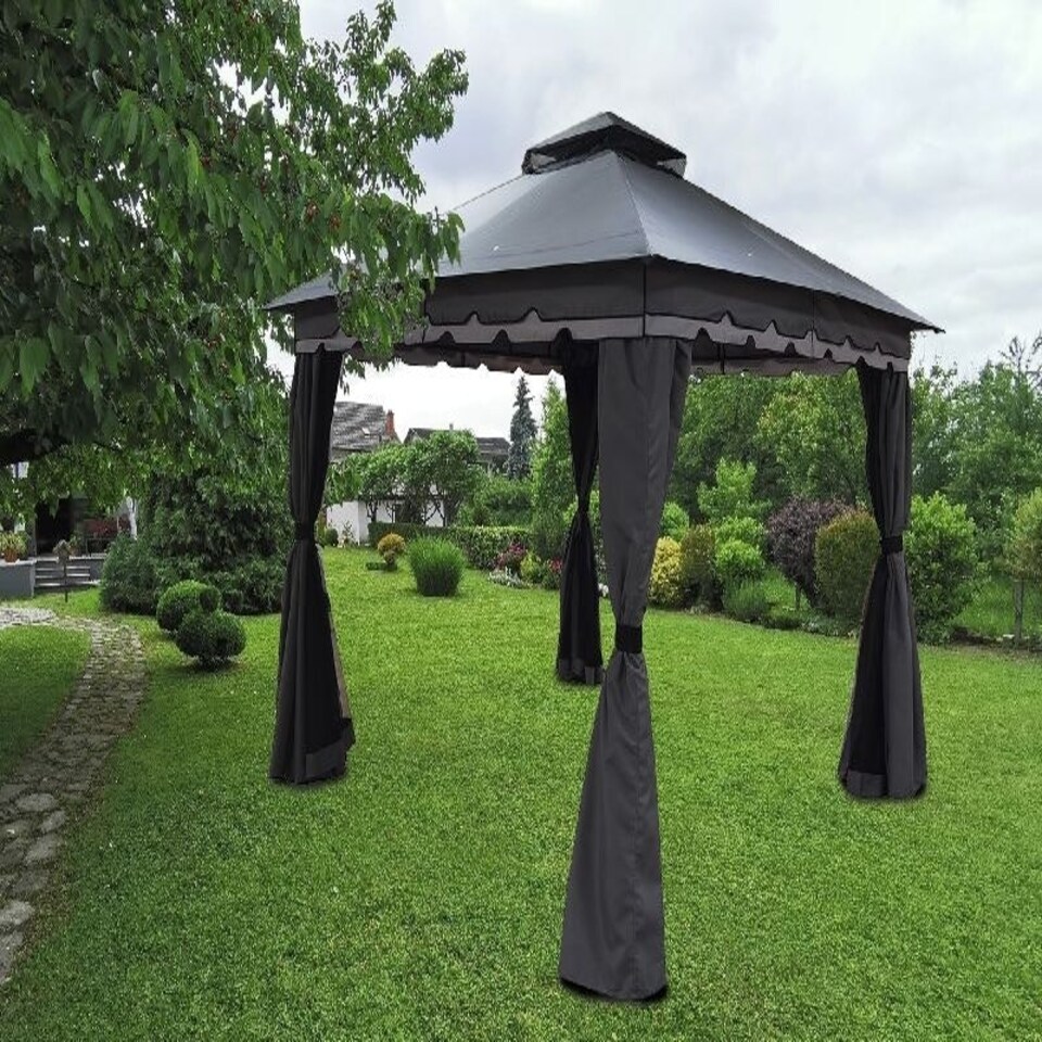 image 1 of Monaco Two Tone Gazebo - L300 x W400 x H250 cm - Grey