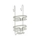 image 1 of Showerdrape Dante Sage Green 2 Tier Over Door Hook Door Shower Caddy | Green | Sage Green | 1