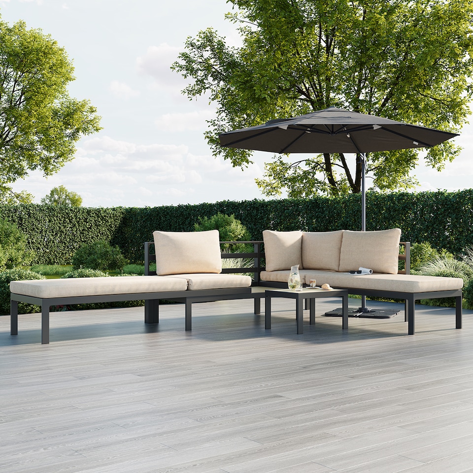 image 1 of Charles Bentley Lagos Modular Aluminium Lounge Set