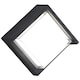 image 2 of CGC Lighting Sophia Square Black and White LED Wall and Ceiling Light | Multi | Black | Height: 16 cm, width: 16 cm, depth: 10 cm