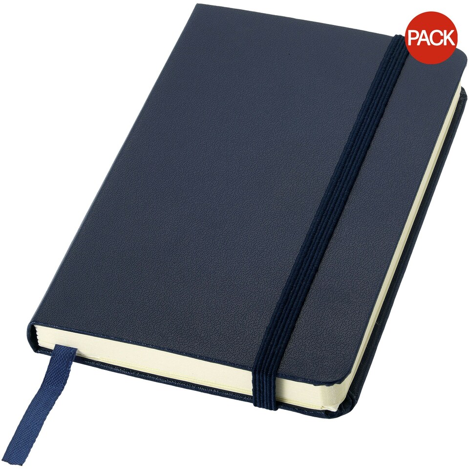 image 1 of JournalBooks Classic Pocket A6 Notebook (Pack of 2) - Navy - 14.2 x 9.3 x 1.4 cm