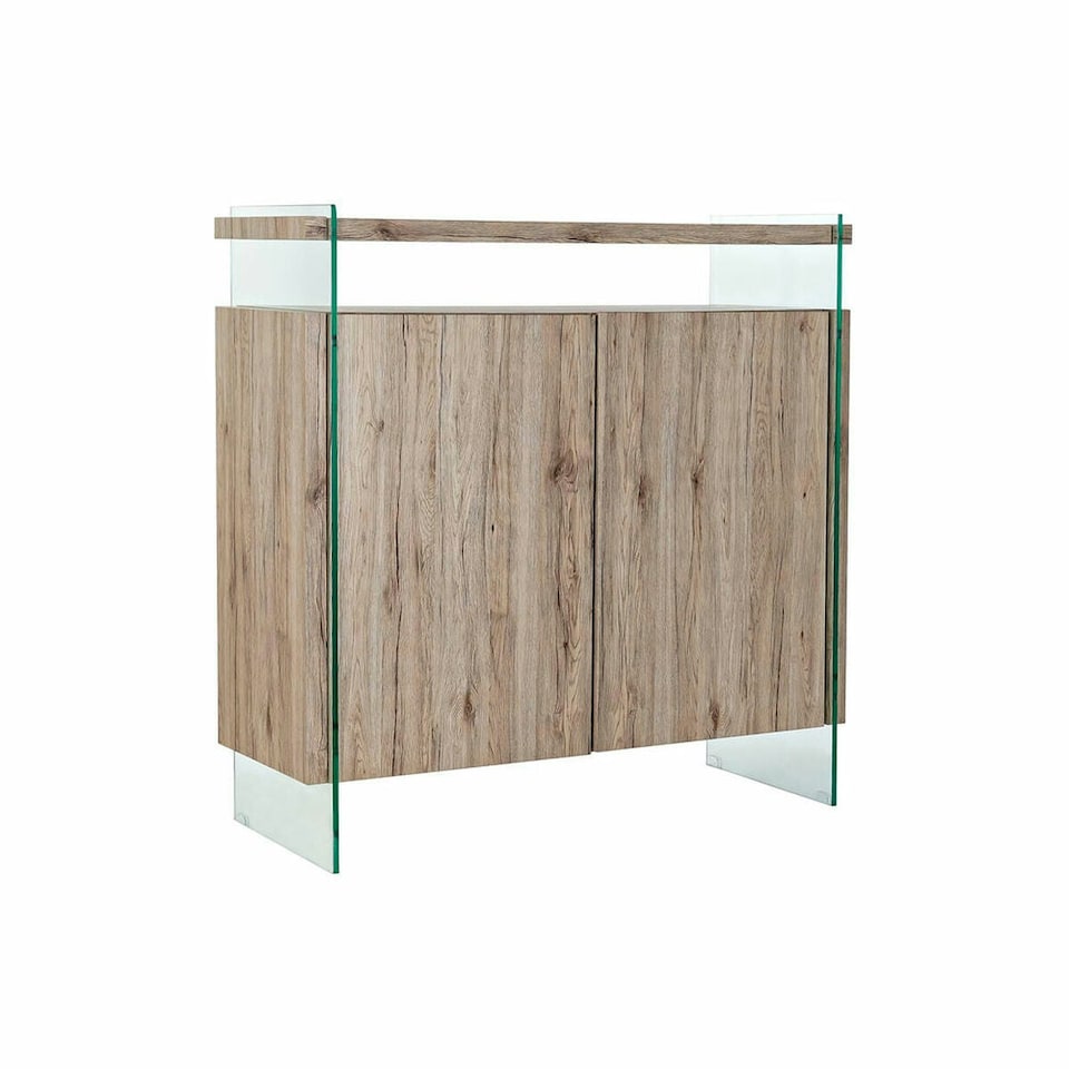 image 1 of Sideboard DKD Home Decor Natural MDF Tempered Glass (120 x 44 x 120 cm) N/A