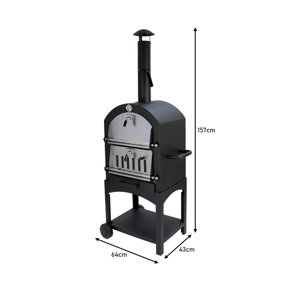image 1 of Outdoor Pizza Oven, Peel & Union Jack Bunting