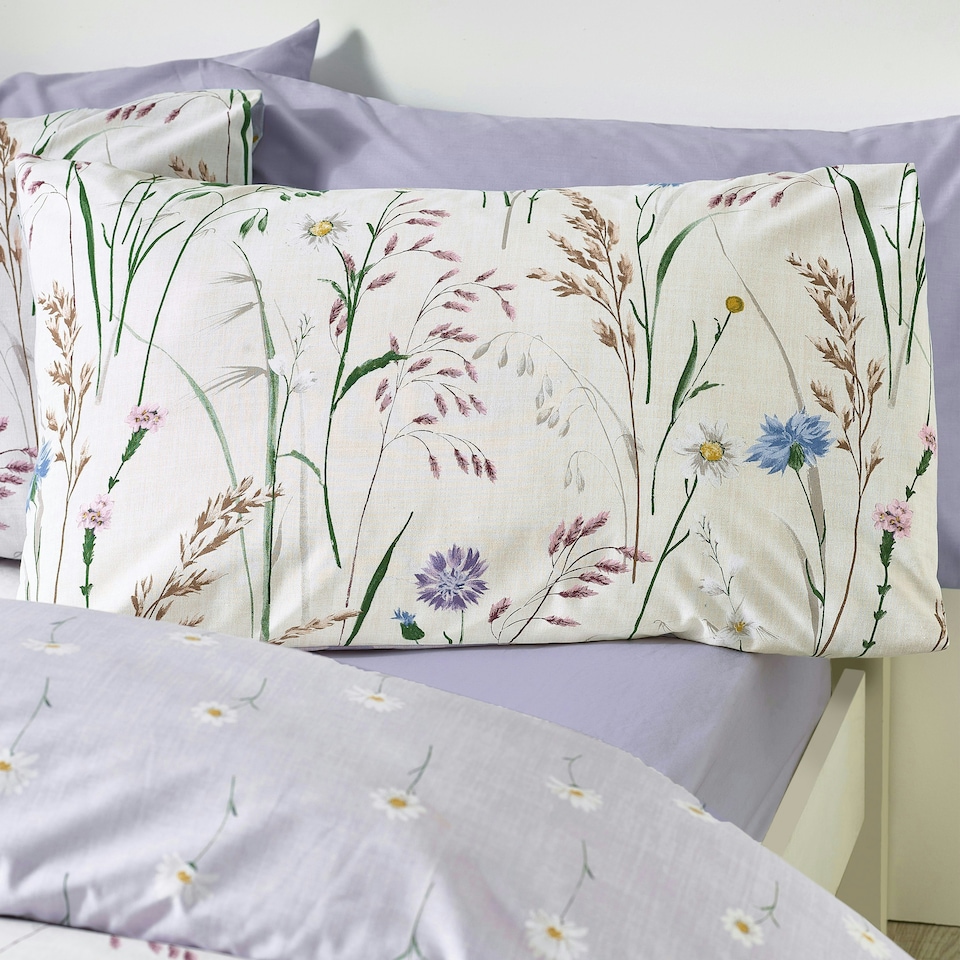 image 1 of Grasmere Floral Reversible Duvet Cover Set | Purple | Lilac