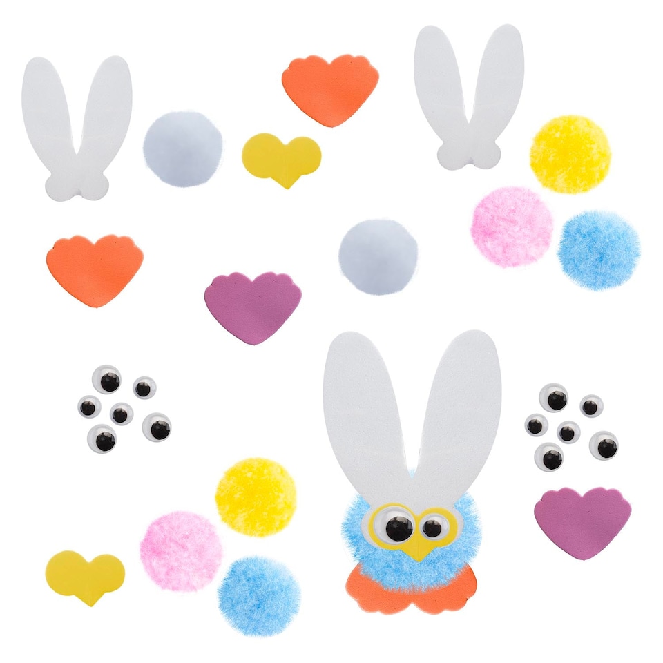 vfm-estore Easter Arts and Craft Set 18cm x 16cm Multicolour - Pack of 2