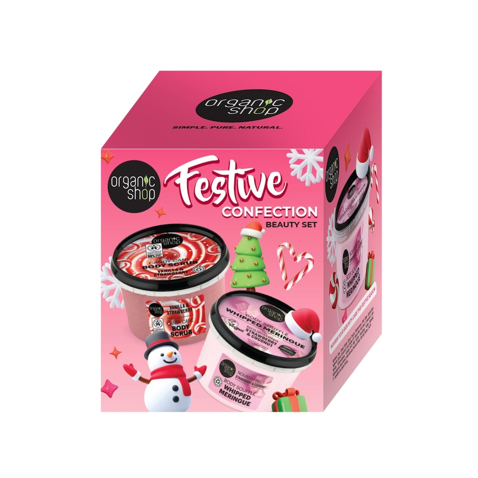 image 1 of Organic Shop Festive Confection Beauty Set 250ml/250ml