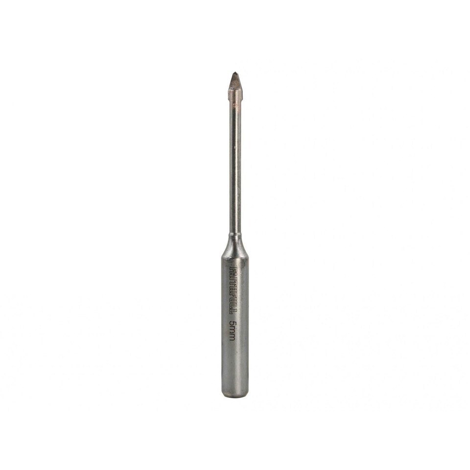 image 1 of Faithfull Carbide Hard Tile & Glass Drill Bit - Multi Colour - 5mm