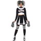 image 2 of Fever Womens/Ladies Gothic Cheerleader Costume - Black/White - S S