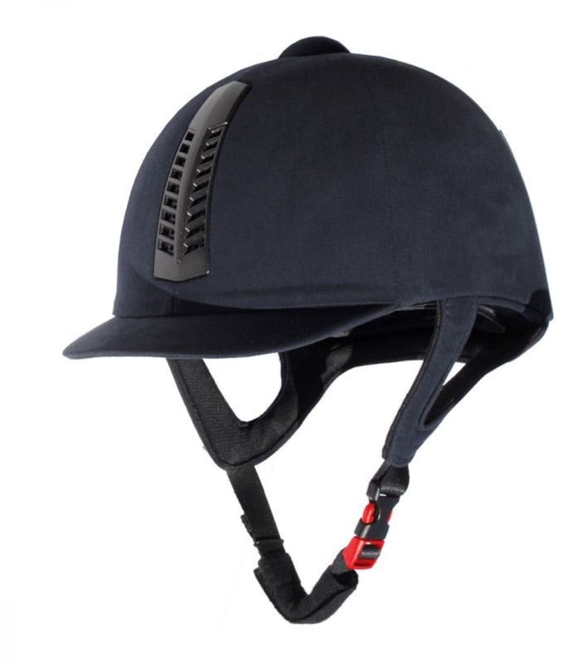 image 1 of Rhinegold Pro Riding Hat Blue | Size: 55cm/6.3/4
Colour: Navy Blue