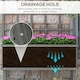 image 9 of Outsunny Wood Raised Planter w/ Trellis Drain Holes Elevated Garden Bed Grey