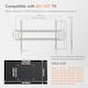 image 4 of VonHaus Ultra-Slim TV Wall Bracket for 60-120" Screens, 120kg Capacity