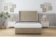image 1 of Sloomy Sterling Almond Coniston Ottoman Bed With Mattress With 54" Wingback Headboard 2'6 Small Single