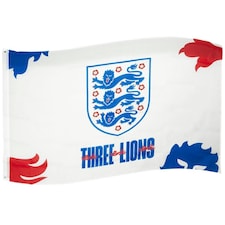 England FA Crest Flag - White/Red/Blue - 3ft x 5ft