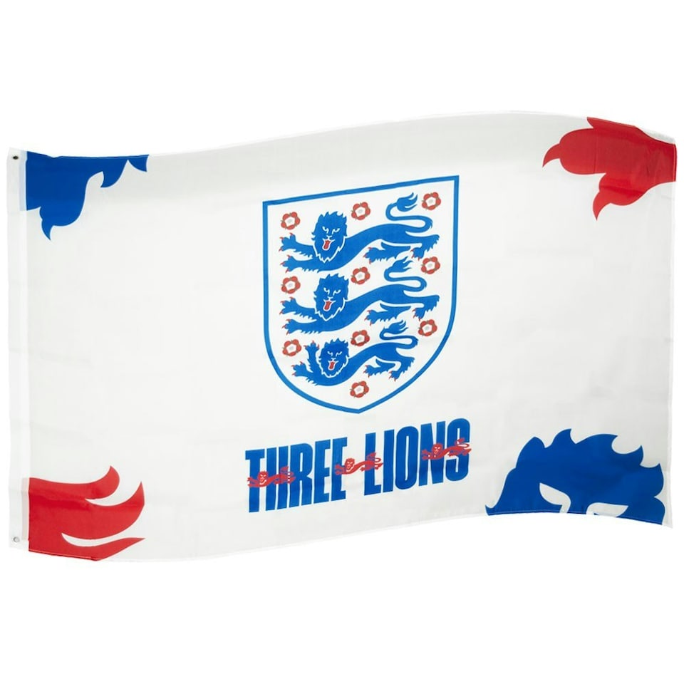 England FA Crest Flag - White/Red/Blue - 3ft x 5ft