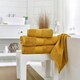 image 1 of Bliss 650gsm Pima Cotton Supersoft Fluffy Towels Multi | Saffron | Bath sheet