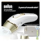 image 1 of Braun IPL Silk-Expert Pro 5, At Home Hair Removal Germanyvice with Pouch, White/Gold, PL5257