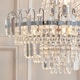 image 3 of Amadis 6 Light Ceiling Pendant Chrome, Clear Faceted Glass Beads, E14