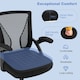 image 9 of COSTWAY Ergonomic Office Chair Adjustable Swivel Chair Black