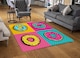 image 2 of Donut Cartoon Pop Art Style Designer Rug | Multi