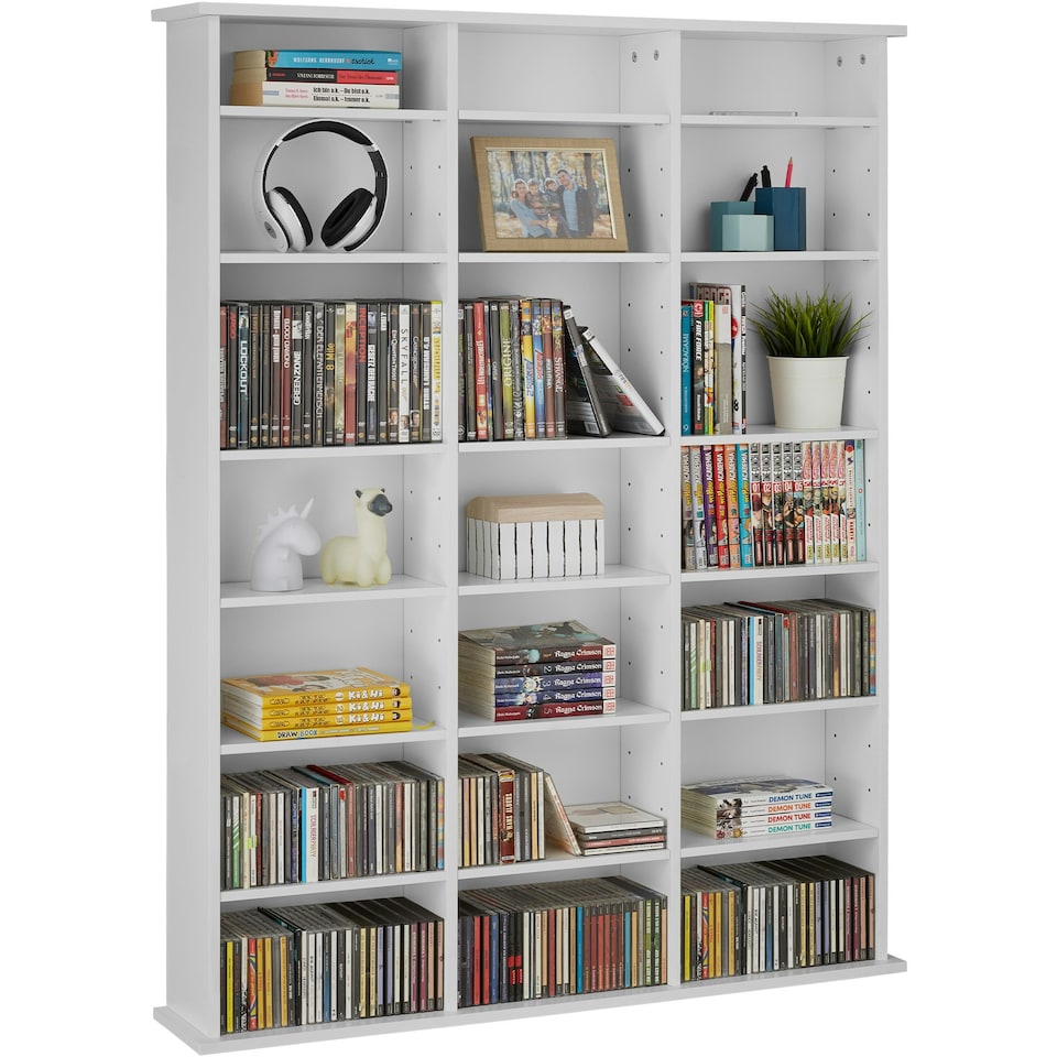 image 1 of Shelves Stevie - 21 compartments, height-adjustable, removable shelves White | White Matt