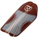 image 2 of West Ham United FC Childrens/Kids Crest Slip-In Shin Guards - Claret Red/Sky Blue - 7-9 Years