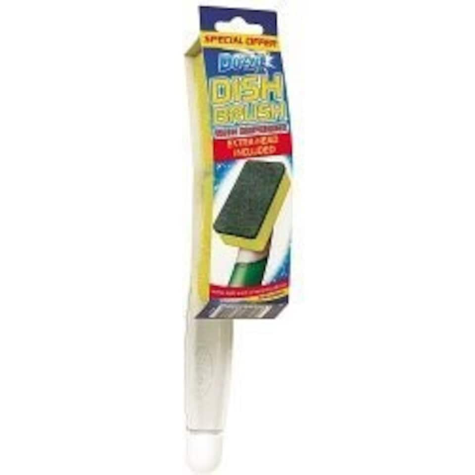 image 1 of Duzzit Dish Brush With Dispenser