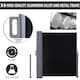 image 6 of Outsunny 6mx1.8m Double Retractable Side Awning Steel Frame Outdoor Shade Black Black