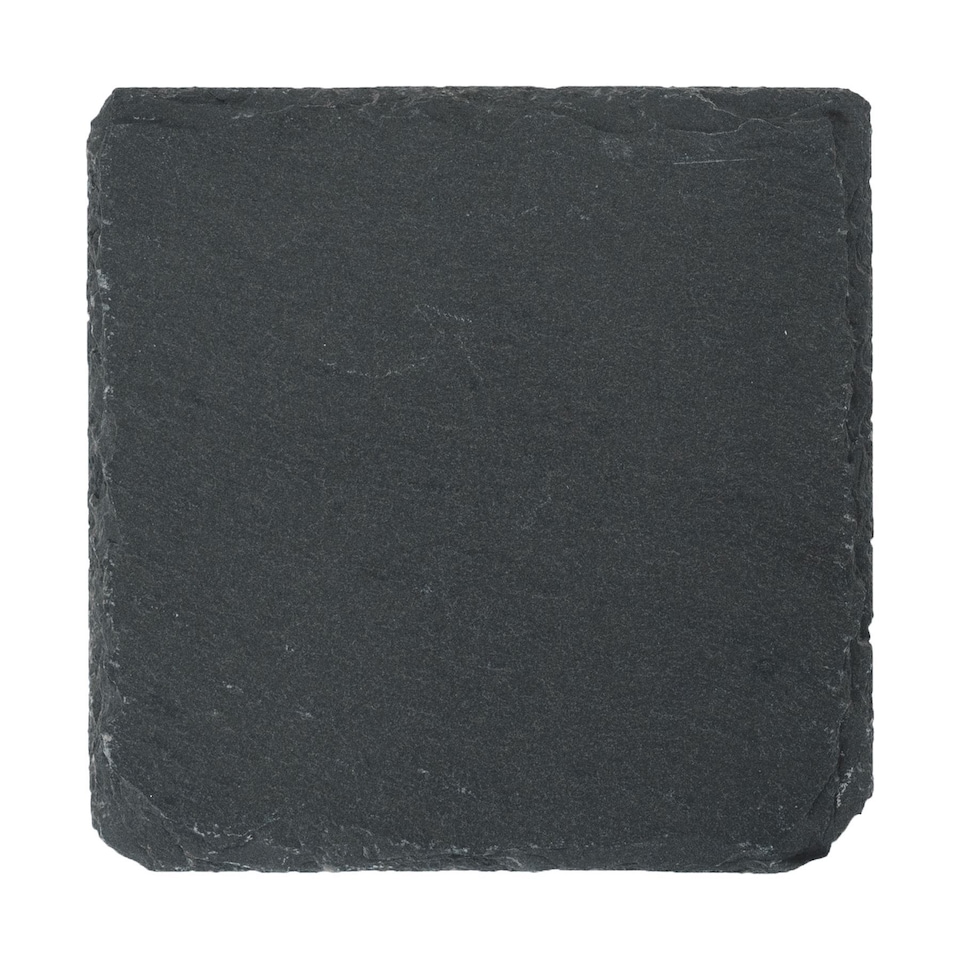 image 1 of Argon Tableware Square Slate Coasters - 10cm - Pack of 12