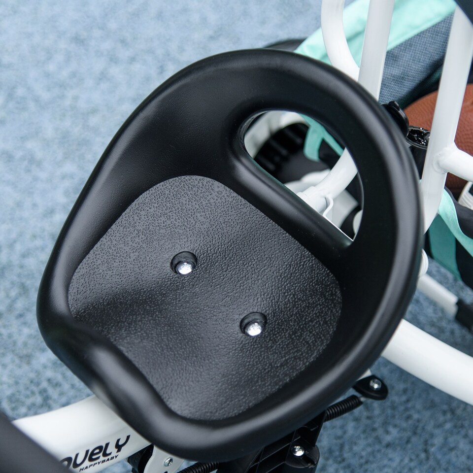 image 1 of HOMCOM 6 in 1 Trike, Kids Tricycle, Pedal Push Bike with Parent Handle, Removable Canopy, 5-Point Safety Belt, Storage, Footrest, Brake, for 1-5 Years Toddler, Green