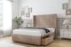 image 4 of Sloomy Camden Mink Naples Divan Bed Base 2 Drawers Foot-End With 54 Inch Wingback Headboard & 12 Inch Matching Footboard | Brown | Mink | King | 1