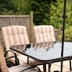 image 7 of 4 Seater Garden Furniture Dining Set with Reversible Cushions and Crank Parasol in Beige