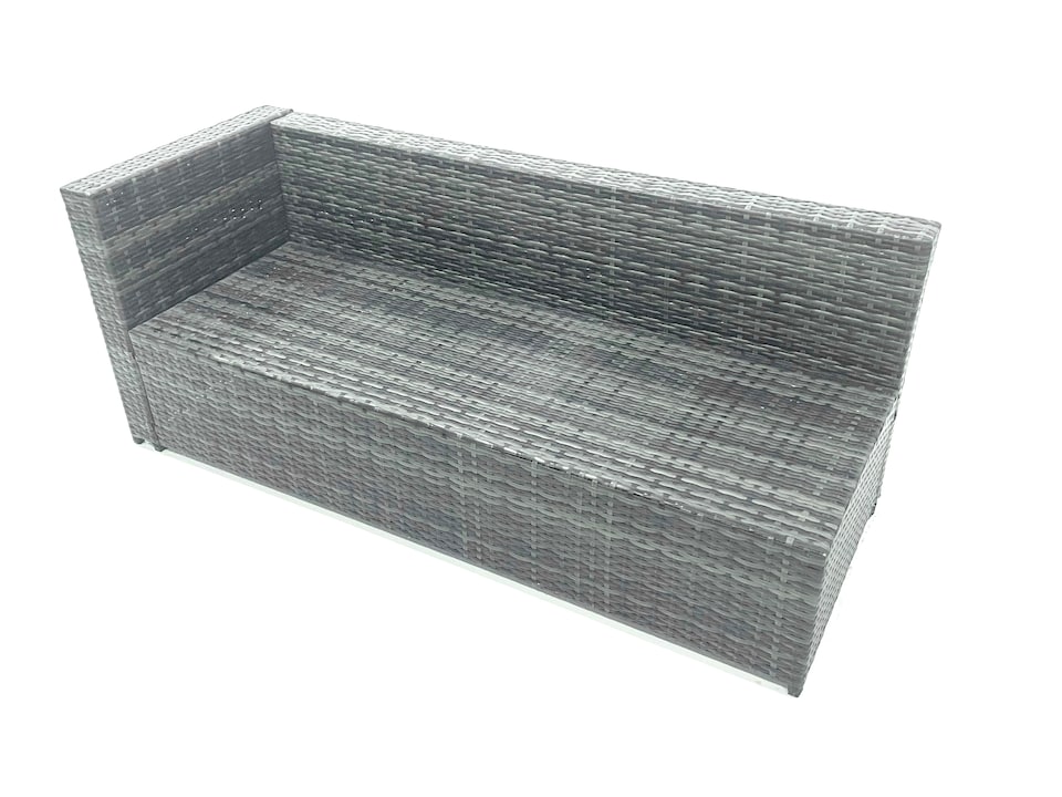 image 1 of Fimous Outdoor Lounge Rattan Corner Sofa Set 6 Seater Garden Furniture with Small FootStools