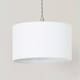image 4 of ValueLights Shaw Brushed Chrome 3 Drop Bar Lamp Holder White Shades | White