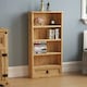 image 1 of Vida Designs Corona 1 Drawer DVD Rack Bookcase, Solid Pine Wood