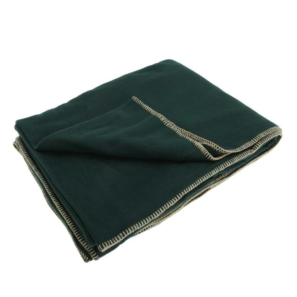 image 1 of Result Plain Warm Outdoor Fleece Blanket (330gsm) - Forest Green - One Size