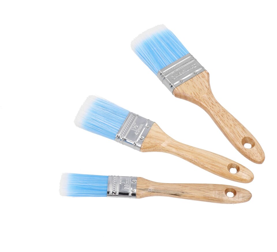 image 1 of 18pc Synthetic Paint Painting Brush Set Decorating 25mm – 50mm Width Brushes