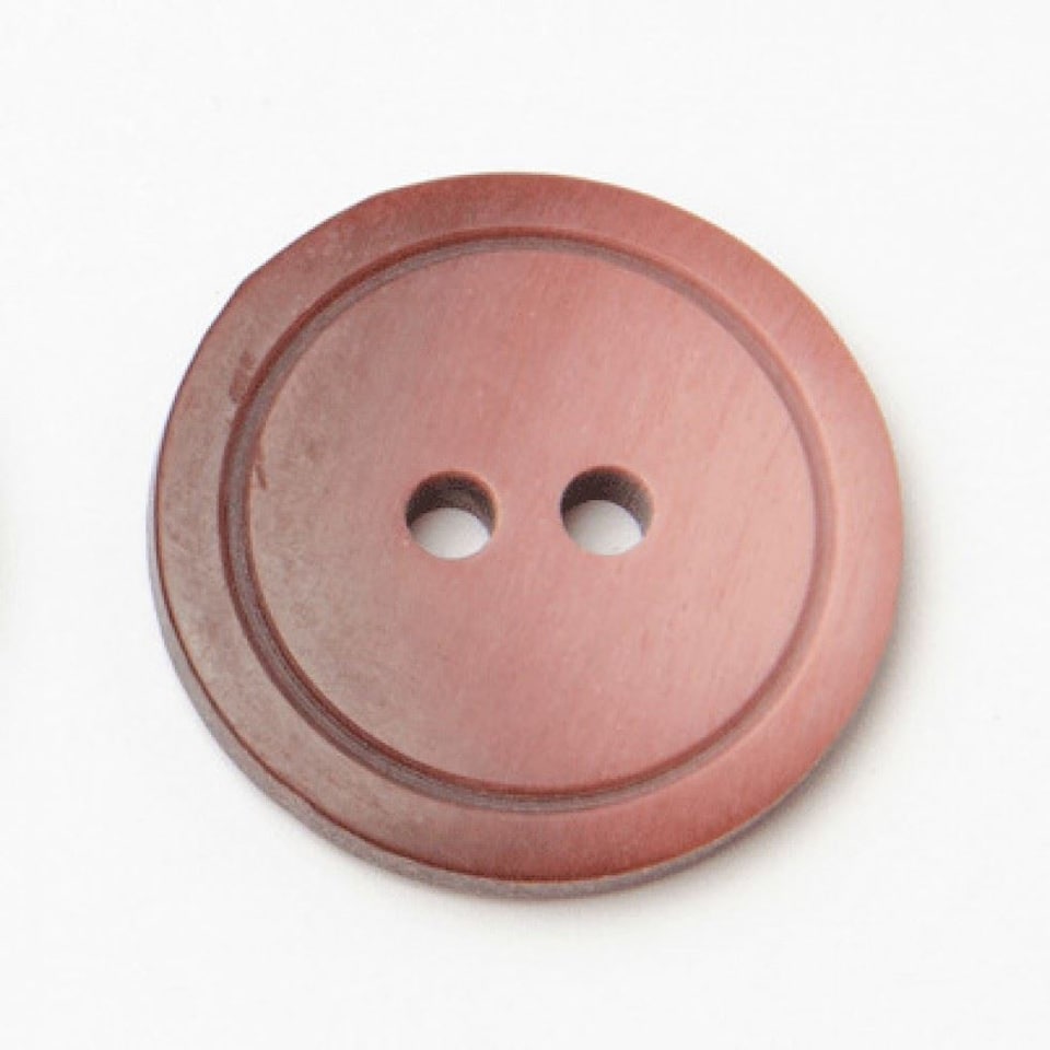 Minerva Wine Round Ring Edge Plastic Buttons for Dressmaking - 13mm - per value pack of 100