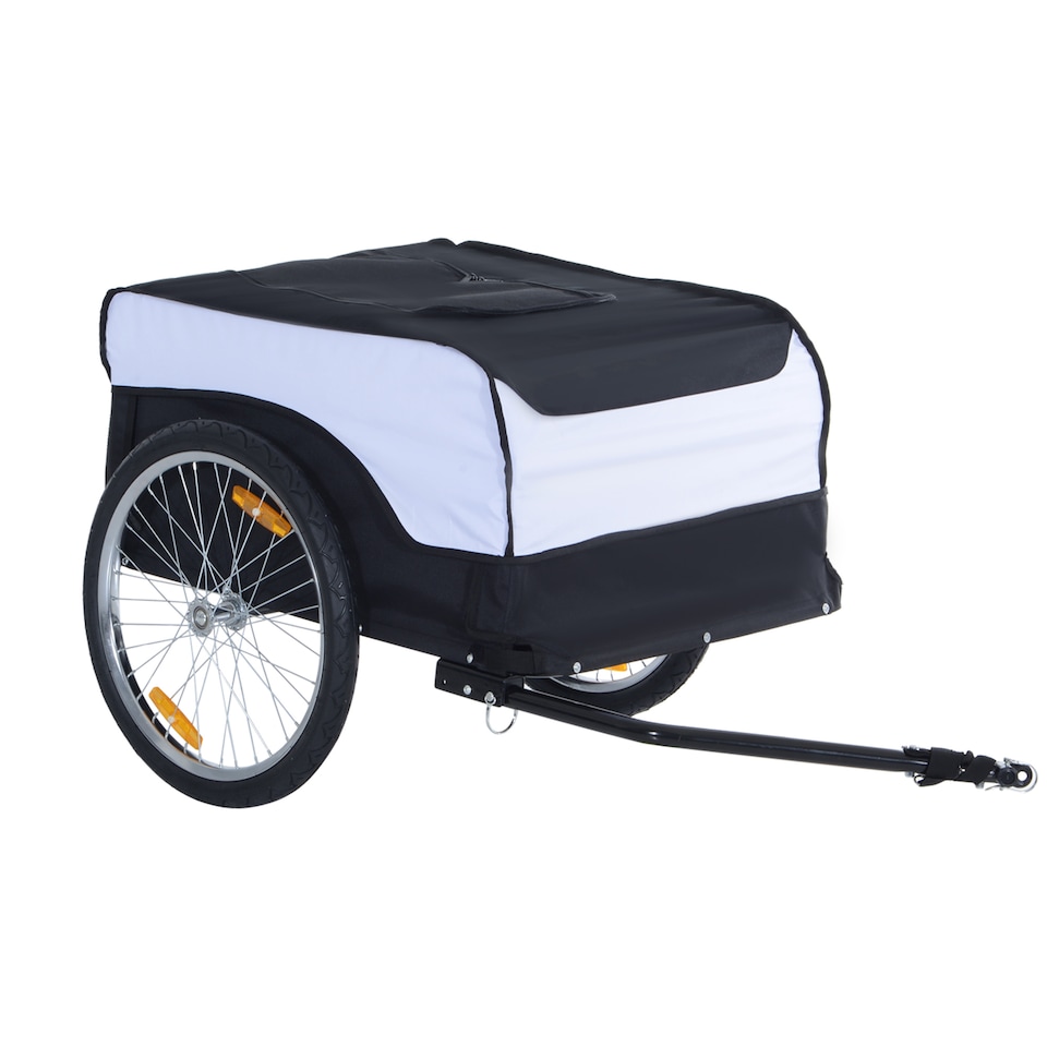 image 1 of PAWHUT Bicycle Cargo Trailer Shop Luggage Storage Utility Hitch Cover