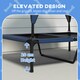 image 10 of PawHut Cooling Raised Dog Bed w/ Breathable Mesh, for M, L Dogs - Dark Blue
