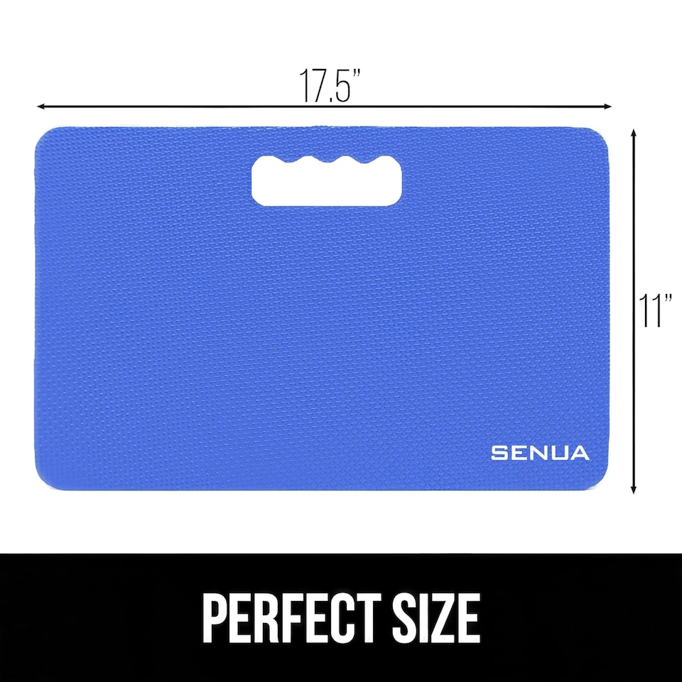 image 1 of Senua Thick Kneeling Pads, Knee Pad Cushion for Gardening, Yard Work, Yoga, Exercise, Bath Tub Floor Kneeler with Baby, Comfortable Garden Foam Mats to Kneel | Blue | 1